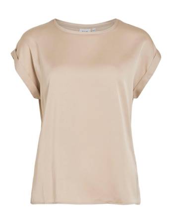 VIELLETTE S/S SATIN TOP - NOOS
