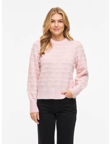 VIDOTTIE L/S O-NECK KNIT