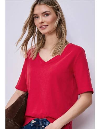 CAMISETA M/C CUELLO PICO
