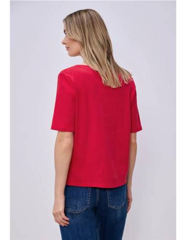 CAMISETA M/C CUELLO PICO
