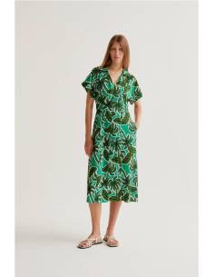 VESTIDO MIDI PALMERAS