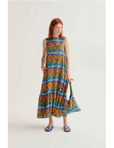 VESTIDO LARGO FLORES