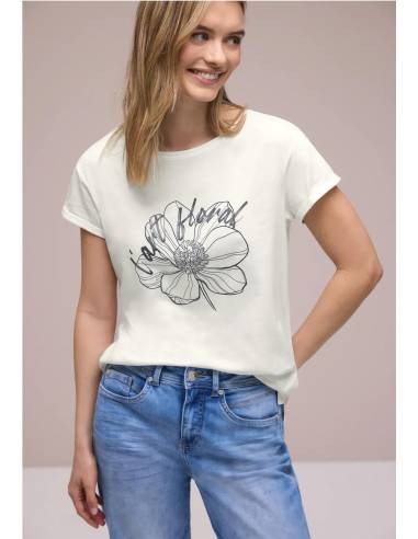 CAMISETA M/C FLOR