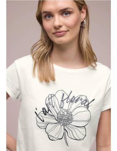 CAMISETA M/C FLOR
