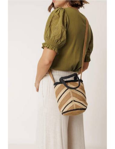 BOLSO BOMBONERA RAFIA