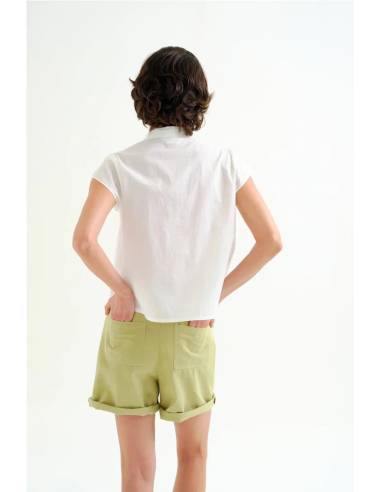 CAMISA CON BORDADO DE LAGOSTA