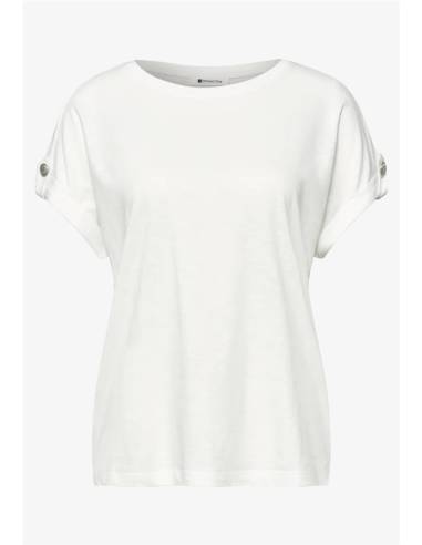CAMISETA BOTON EN MANGA