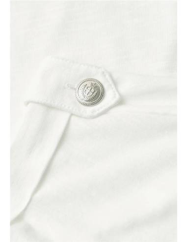 CAMISETA BOTON EN MANGA