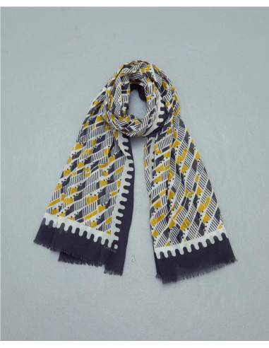 FULAR ESTAMPADO GEOMETRICO