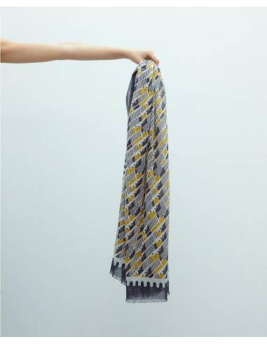 FULAR ESTAMPADO GEOMETRICO