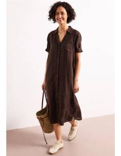 VESTIDO CAMISERO LINO