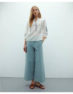BLUSA MANGA 3/4 BORDADOS 2