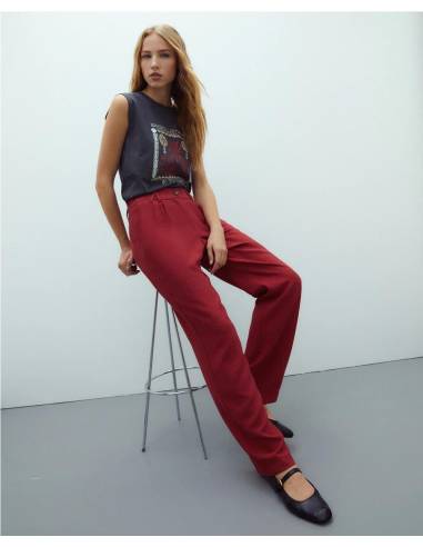 PANTALON ANCHO LISO