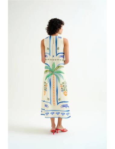 VESTIDO ESTAMPADO PALMERA
