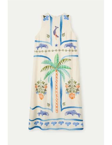 VESTIDO ESTAMPADO PALMERA