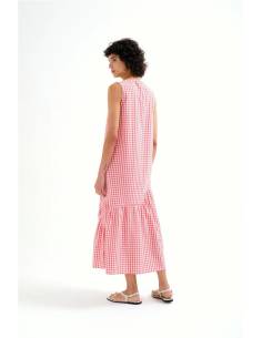 VESTIDO MIDI CUADRO VICHY 2