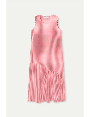 VESTIDO MIDI CUADRO VICHY