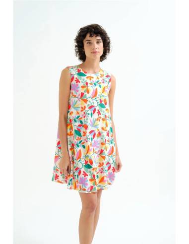 VESTIDO CORTO ESTAMP LOTTO