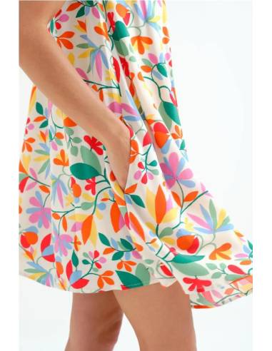 VESTIDO CORTO ESTAMP LOTTO