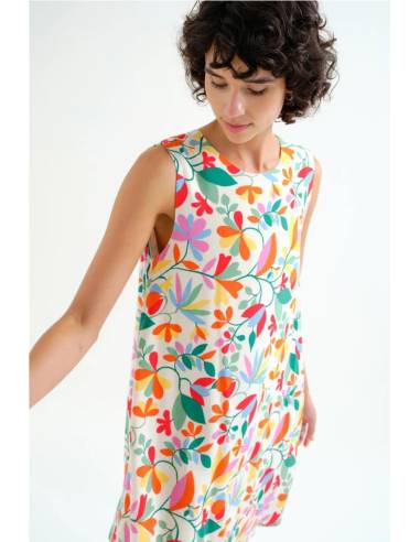 VESTIDO CORTO ESTAMP LOTTO