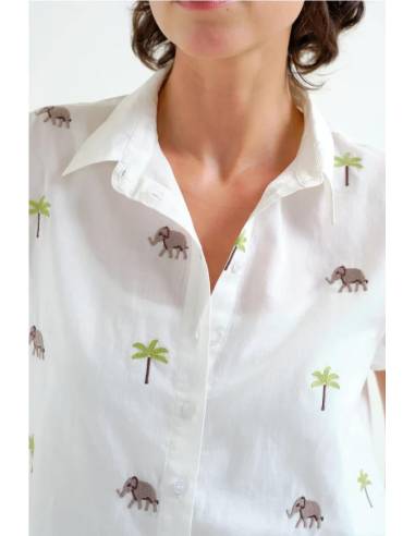 CAMISA ELEFANTE  Y PALMERA