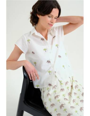 CAMISA ELEFANTE  Y PALMERA