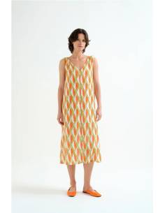 VESTIDO CORTO ESTAMPADDO ALOE