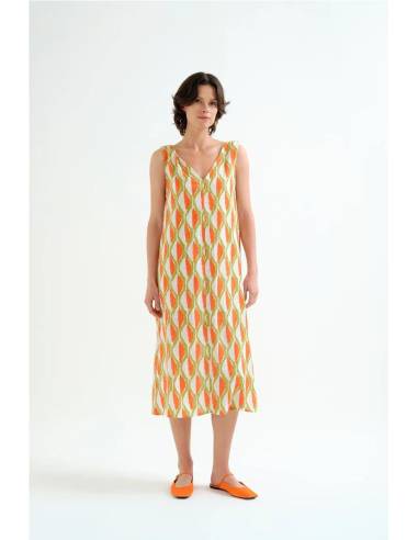 VESTIDO CORTO ESTAMPADDO ALOE