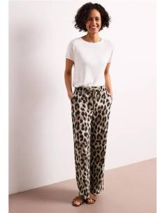 PANTA FLUIDO LEOPARD