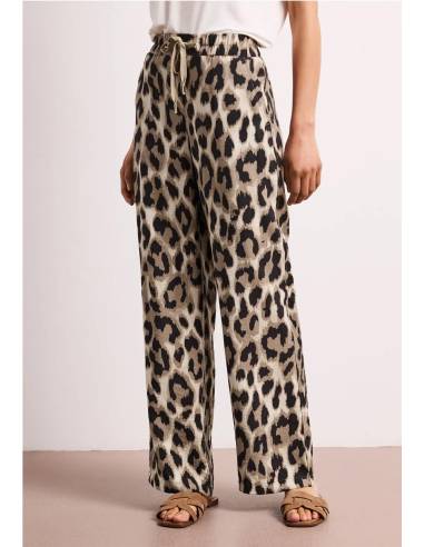 PANTA FLUIDO LEOPARD