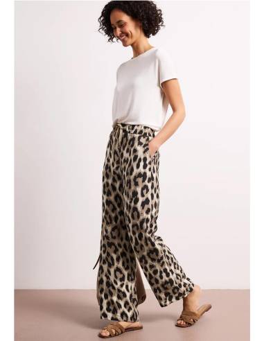 PANTA FLUIDO LEOPARD