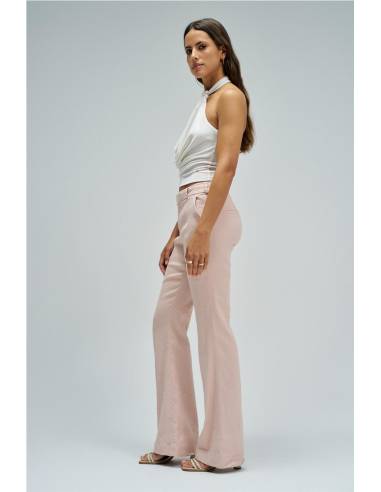 CHINO BOOTCUT EN LINO