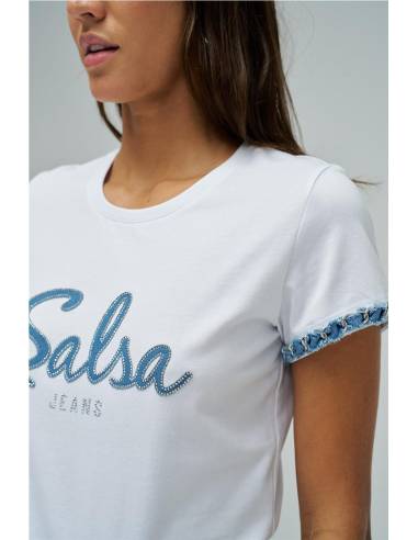 CAMISETA LOGO DENIM