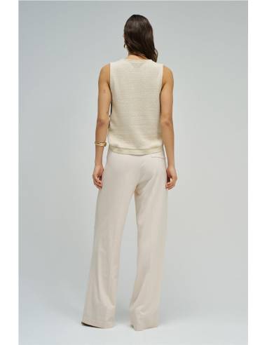 TOP PUNTO LUREX CON BOTONES
