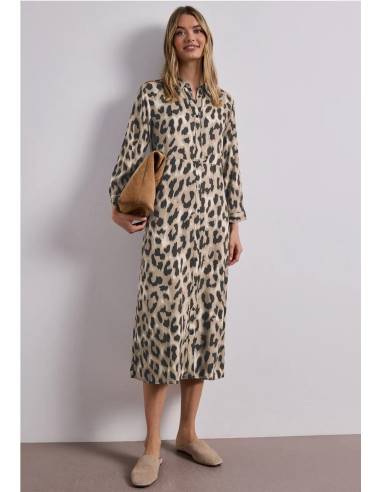 vestido animal print