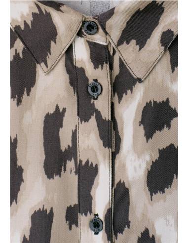 vestido animal print
