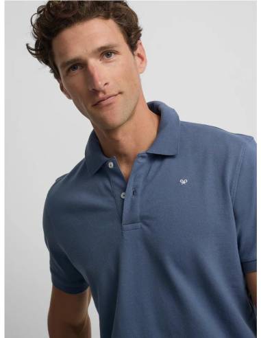 Polo clasico liso  indigo