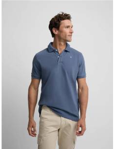 Polo clasico liso  indigo 2