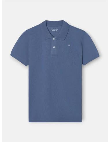 Polo clasico liso  indigo