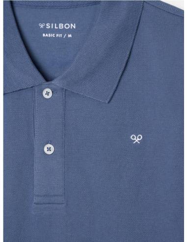 Polo clasico liso  indigo