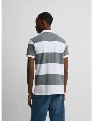 Polo manga corta rayas anchas