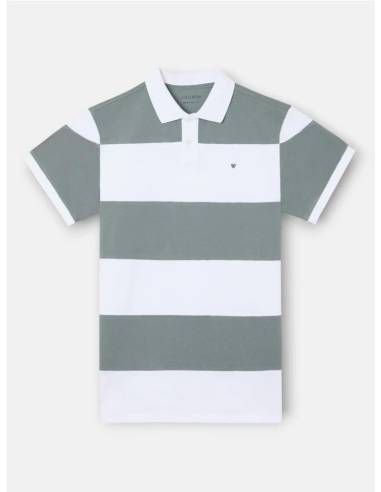Polo manga corta rayas anchas