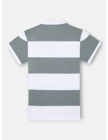 Polo manga corta rayas anchas