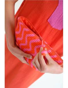 BOLSO ESTAMPADO WAVE RED