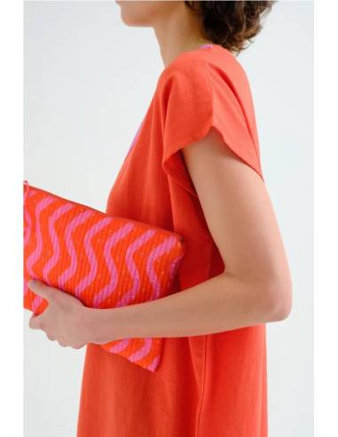 BOLSO ESTAMPADO WAVE RED