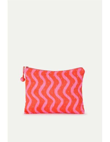 BOLSO ESTAMPADO WAVE RED