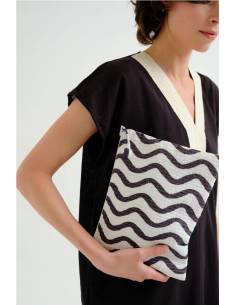 BOLSO ESTAMPADO WAVE BLACK