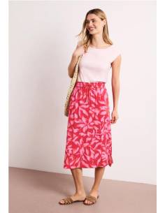 falda midi estampada