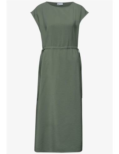 vestido midi escote barco