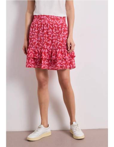 falda gasa volantes